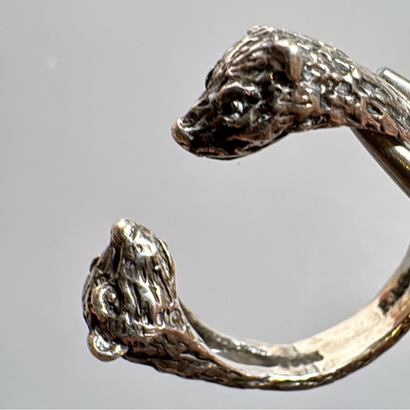 Sᴛᴇʀʟɪɴɢ Sɪʟᴠᴇʀ Fᴇʀʀᴇᴛ/Wᴇᴀsᴇʟ Wʀᴀᴘ Sᴛʏʟᴇ Rɪɴɢ - Picture 9 of 15